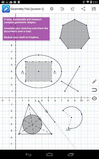 Geometry Pad - Image screenshot of android app