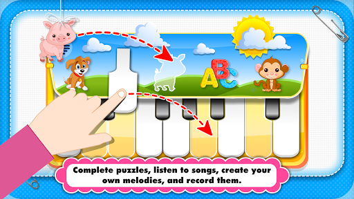 Baby Piano games for 2 year olds Toddler Kids LITE - Image screenshot of android app