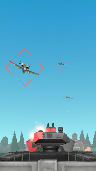 Air Defense: Airplane Shooting - Gameplay image of android game
