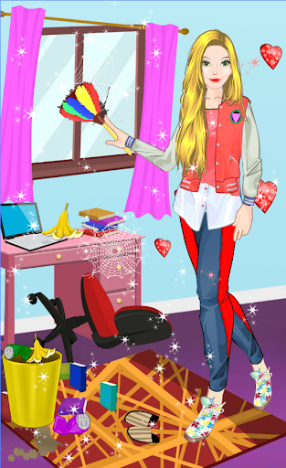 High School Room Cleaning and Decorating - Gameplay image of android game