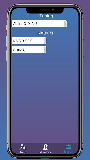 Violin Tuner, Viola & Cello - عکس برنامه موبایلی اندروید