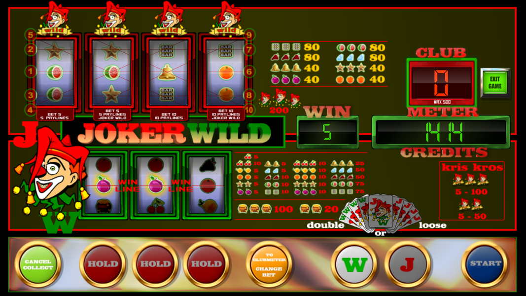 slot machine Joker Wild - Gameplay image of android game