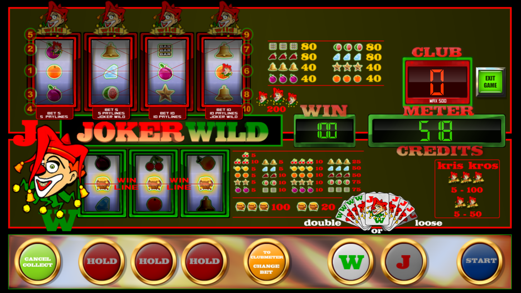 slot machine Joker Wild - Gameplay image of android game