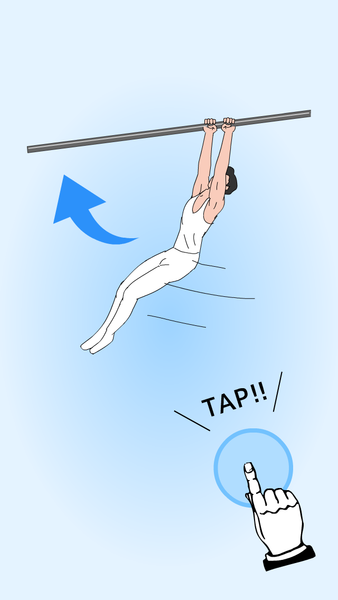 Crazy Horizontal bar - Gameplay image of android game