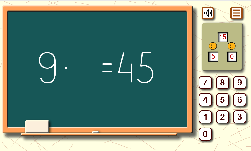 Multiplication Tables - Gameplay image of android game