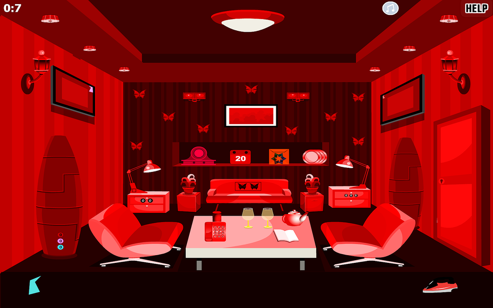 Escape Royal Red Room - Gameplay image of android game