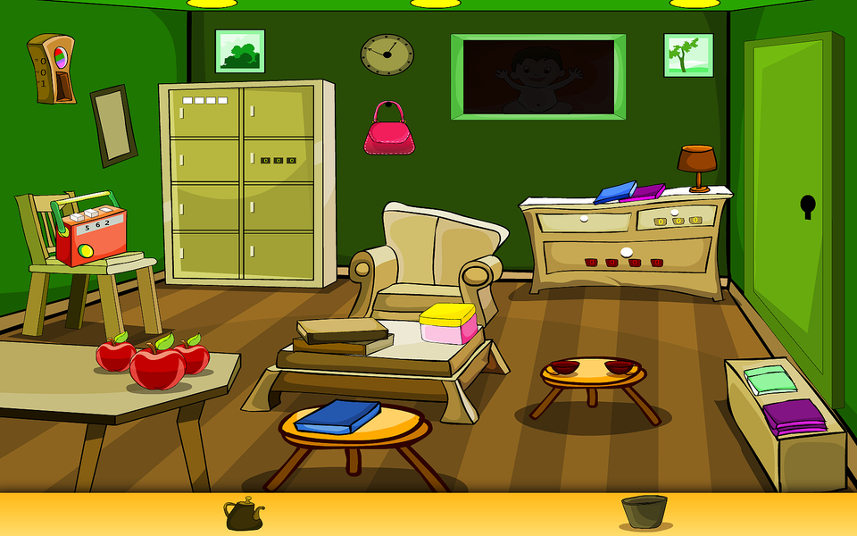 Escape Old Green Room - Gameplay image of android game