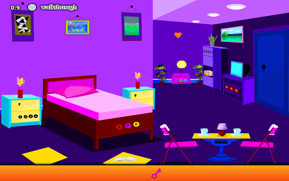 Violet Living Room Escape - Gameplay image of android game