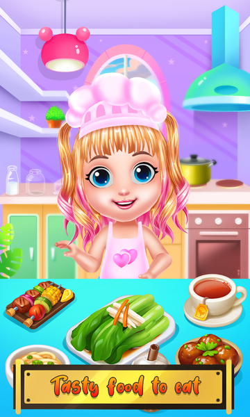 Baby Girl Caring Pinky Style - Gameplay image of android game