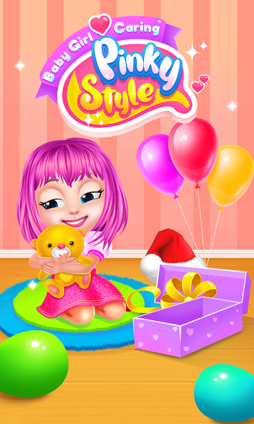 Baby Girl Caring Pinky Style - Gameplay image of android game