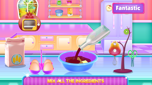 Fruit Chocolate Cake Cooking - Image screenshot of android app