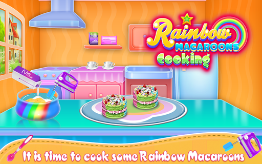 Rainbow Macaroons Cooking - Image screenshot of android app
