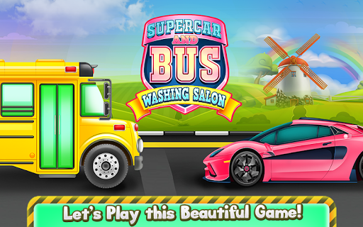 Supercar and Bus Washing Salon - Image screenshot of android app