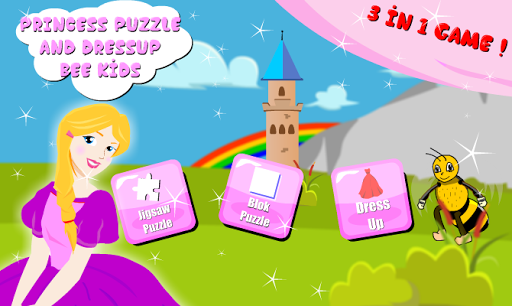 Princess Puzzle & Dressup : Little Bee Kids - عکس بازی موبایلی اندروید