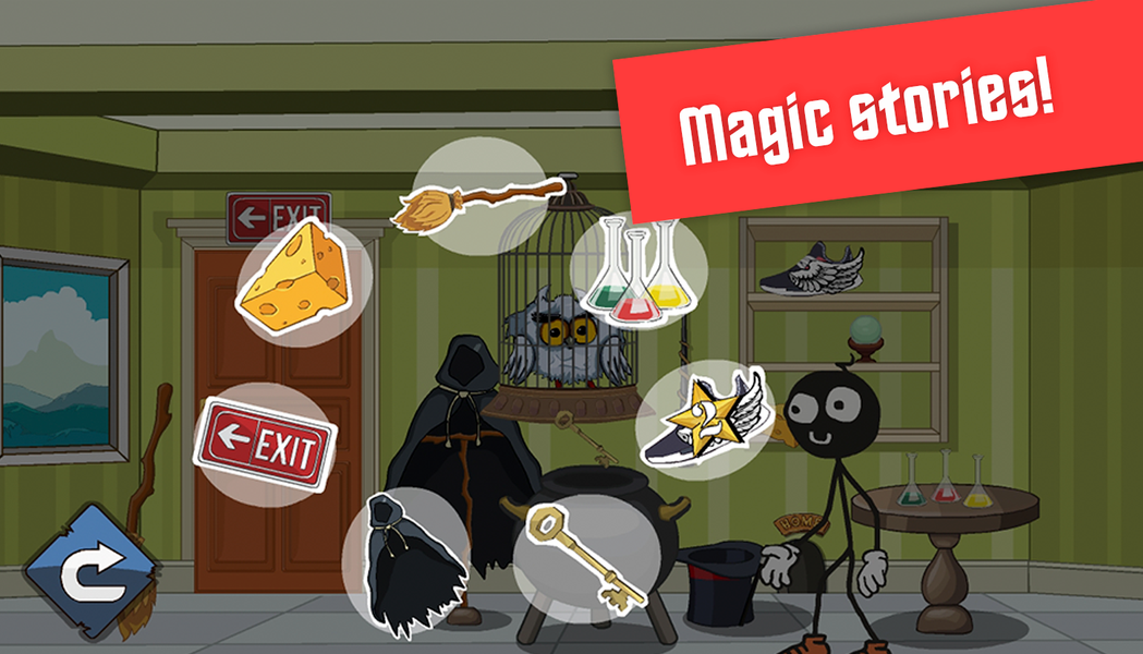 Stickman school escape 4 - Gameplay image of android game