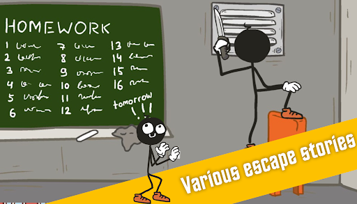 Stickman escape school super - عکس بازی موبایلی اندروید
