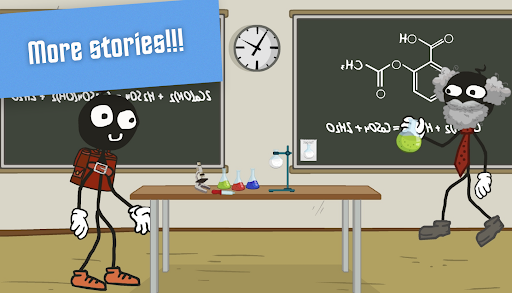 Stickman school escape 2 - Gameplay image of android game