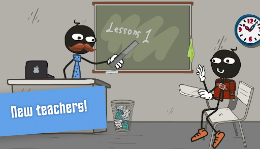 Stickman school escape ۲ - عکس بازی موبایلی اندروید