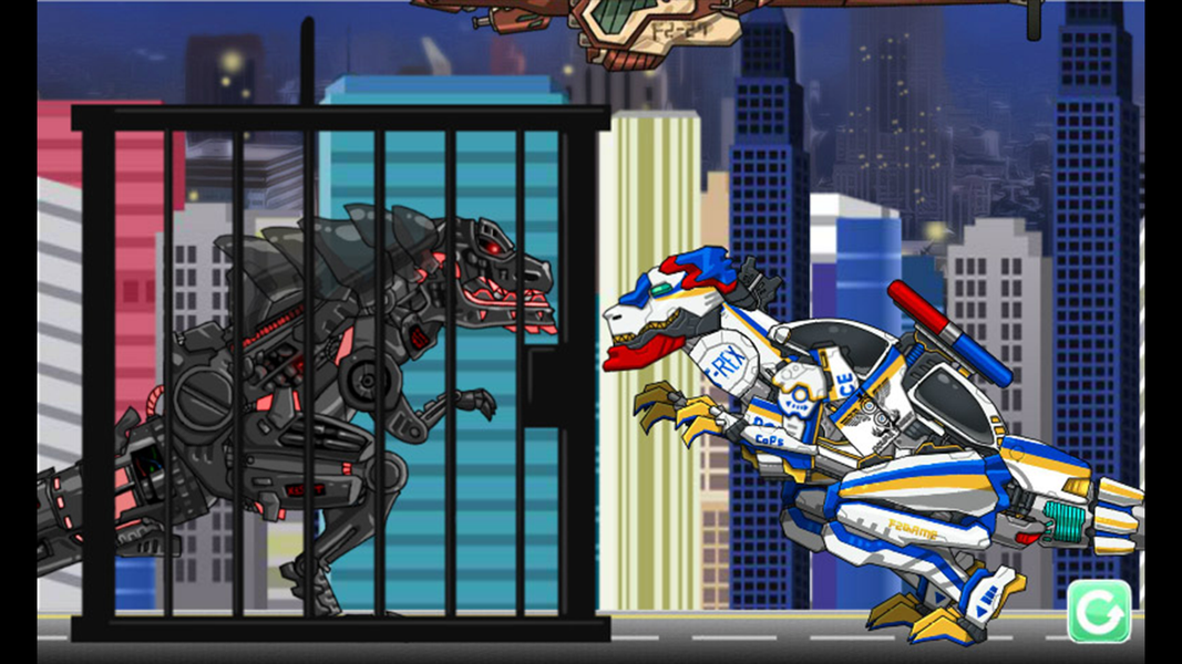 T-rex Cops- Combine! DinoRobot - Gameplay image of android game
