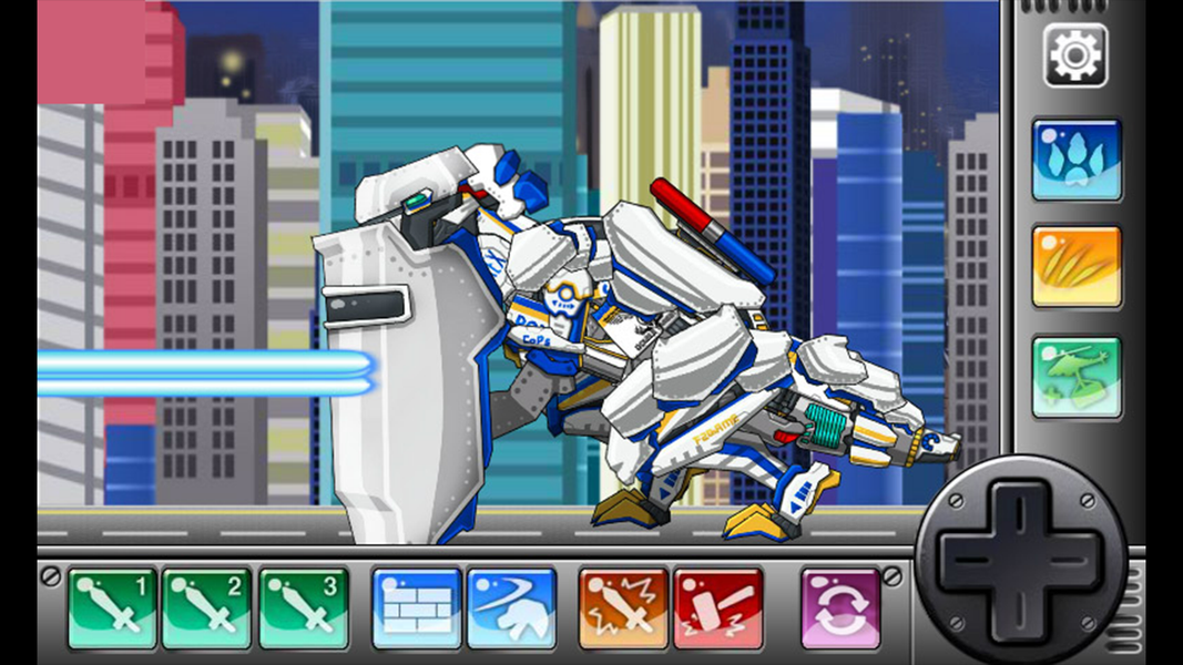 T-rex Cops- Combine! DinoRobot - Gameplay image of android game