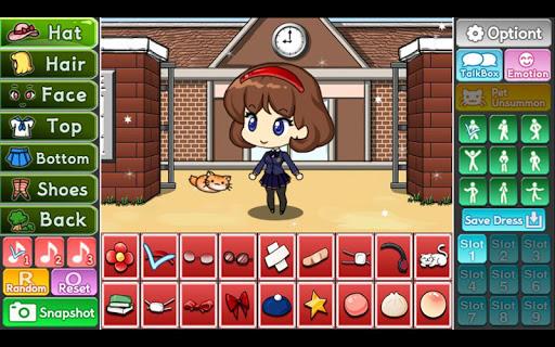 School Pretty Girl : dress up game - Gameplay image of android game