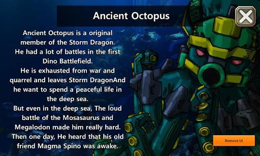 Ancient Octopus - Combine! Dino Robot - Gameplay image of android game