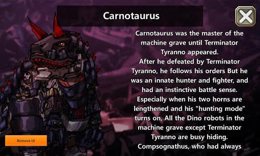 Dino Robot - Carnotaurus - Gameplay image of android game