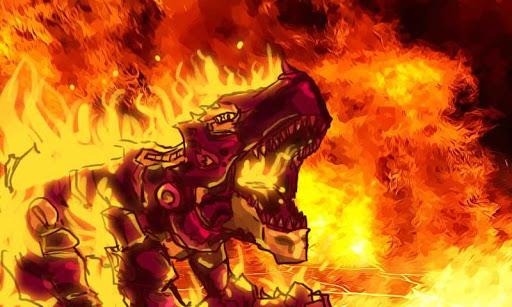 Fire Tyrannosaurus- Dino Robot - Gameplay image of android game