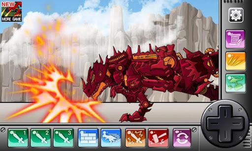 Fire Tyrannosaurus- Dino Robot - Gameplay image of android game