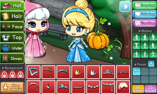 Pretty Girl's Cinderella Style - Gameplay image of android game