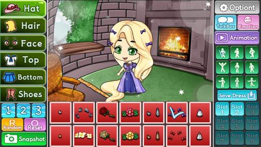 Pretty Girl's Tangled Style : dress up game - Gameplay image of android game