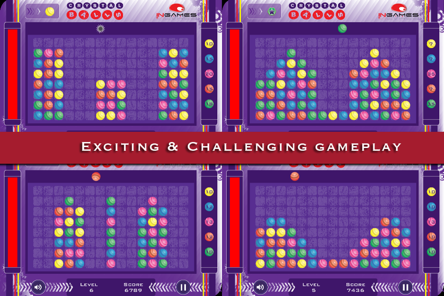 Crystal Balls - Blast Collapse - Gameplay image of android game
