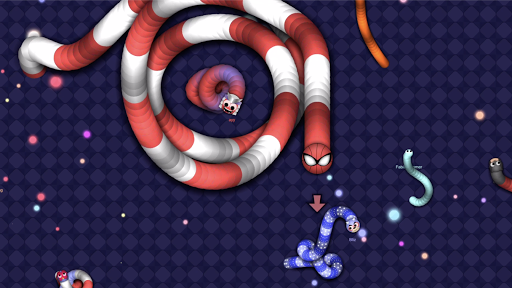 Slither worm vs Venom snake - Gameplay image of android game