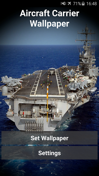 Aircraft Carrier Video Wallpap - Image screenshot of android app