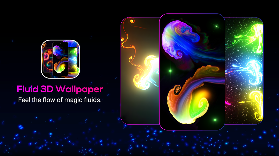 Fluid Live Wallpaper 3D - Image screenshot of android app