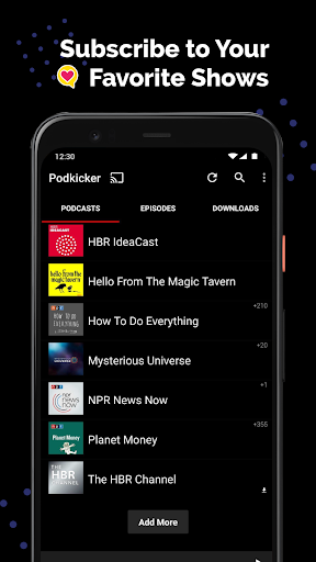 Podkicker Podcast Player - عکس برنامه موبایلی اندروید