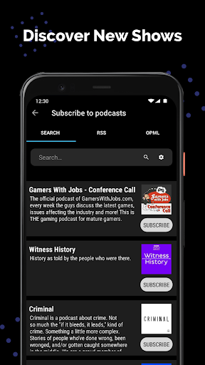 Podkicker Podcast Player - Image screenshot of android app