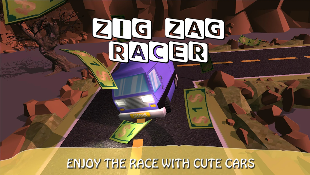 Zig Zag Racers - Gameplay image of android game