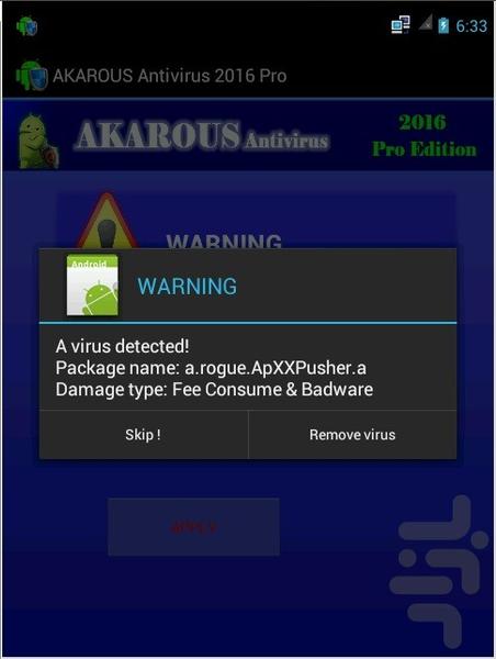 AKAROUS-Antivirus - Image screenshot of android app