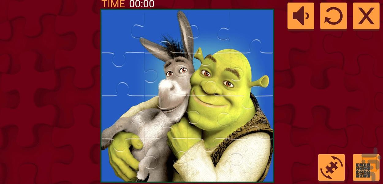 بازی پازل شرک - Gameplay image of android game