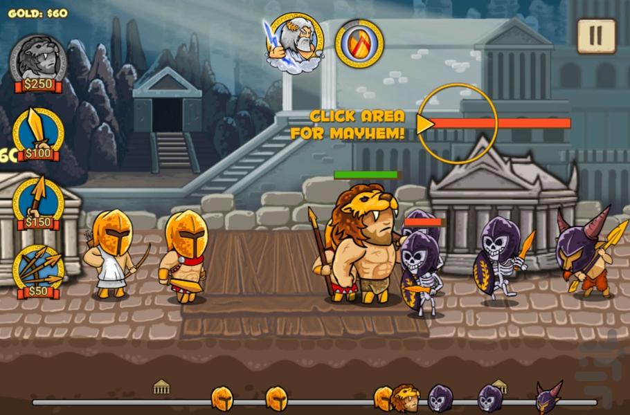 بازی دفاع از قلعه - Gameplay image of android game