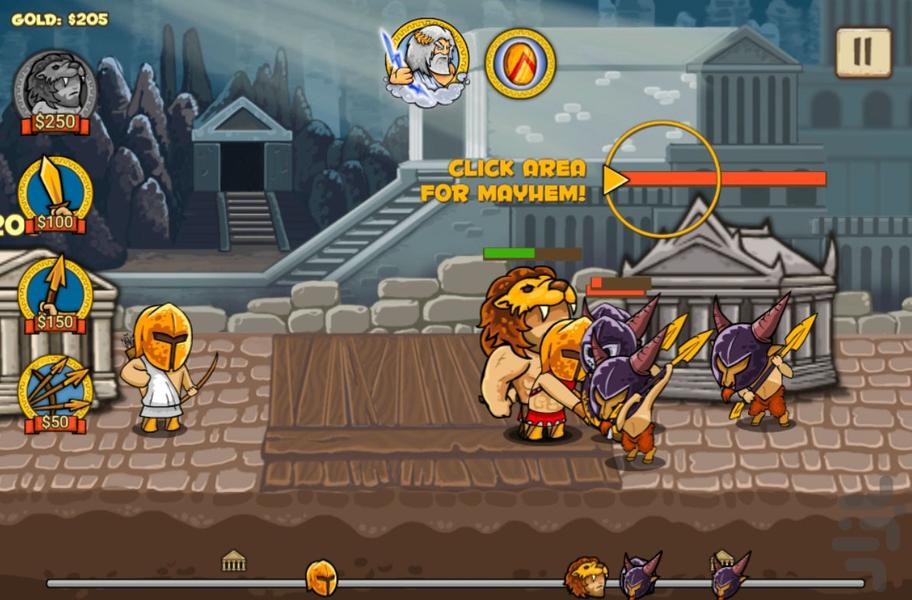 بازی دفاع از قلعه - Gameplay image of android game