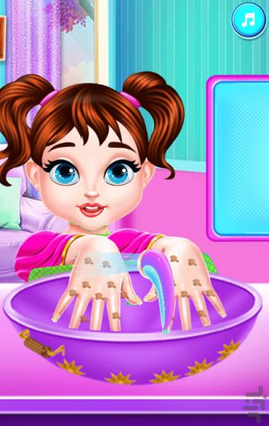 بازی دخترانه مراقبت از دست - Gameplay image of android game