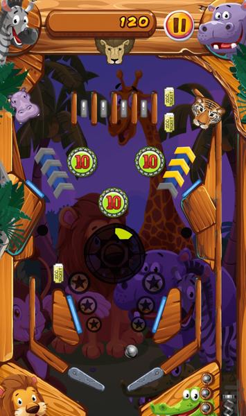 بازی پینبال حیوانات - Gameplay image of android game