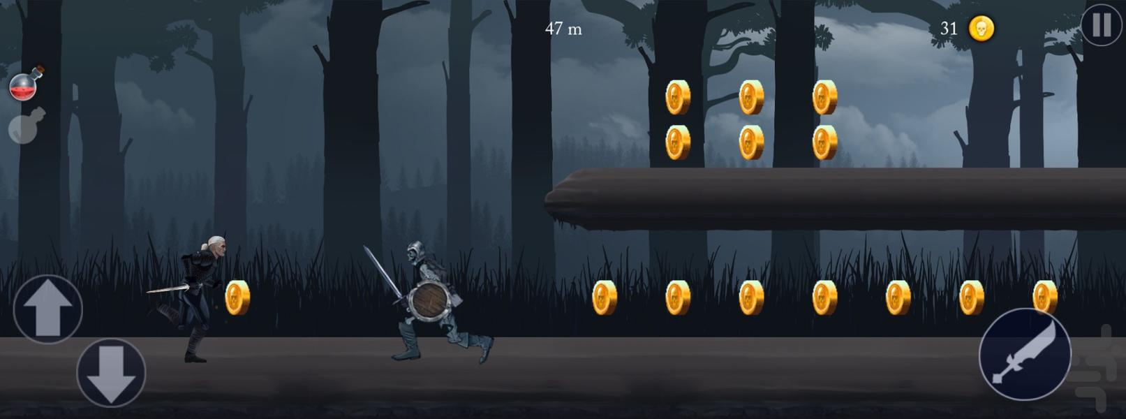 بازی شوالیه جنگجو - Gameplay image of android game
