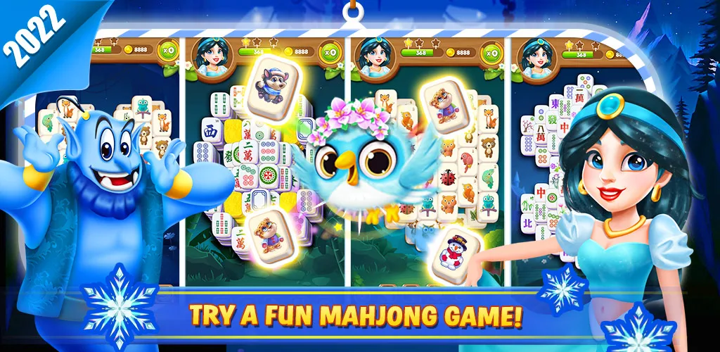 Mahjong Connect 22 Tiles - Gameplay image of android game