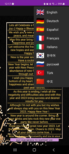 happy new year 2024 messages - Image screenshot of android app