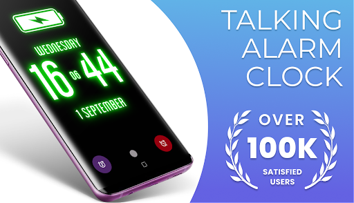 Talking Alarm Clock & Sounds - Image screenshot of android app