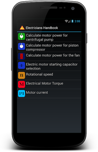 Electricians handbook - Image screenshot of android app