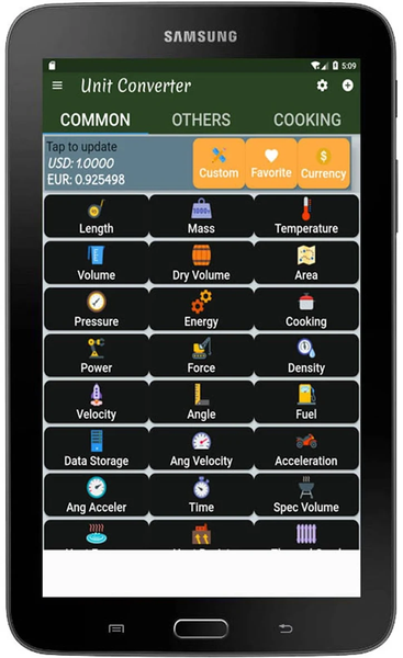 Engineering unit converter app - عکس برنامه موبایلی اندروید